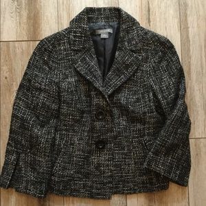 Ann Taylor blazer, Black/White, Size 8